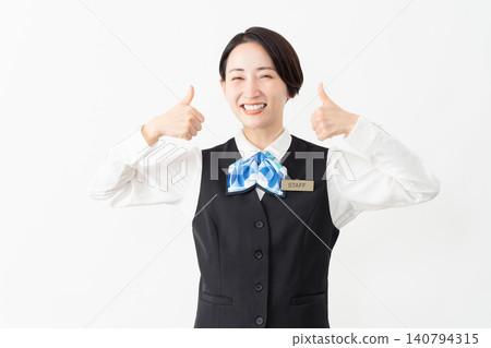 Female receptionist in uniform - Job image Female receptionist in uniform - Job image 140794315