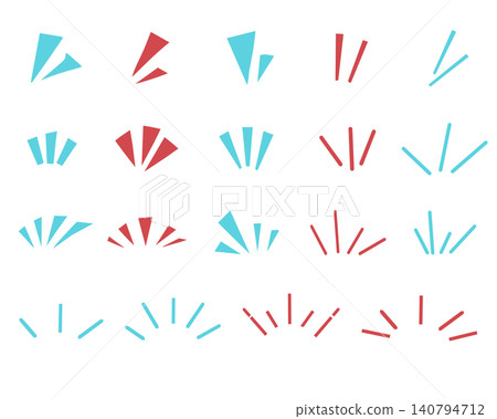 A set of pop and colorful hand-drawn style effect illustrations. A set of pop and colorful hand-drawn style effect illustrations. 140794712
