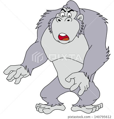 Hand-drawn animal illustration ☆ Gorilla 140795612