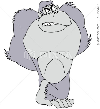 Hand-drawn animal illustration ☆ Gorilla Hand-drawn animal illustration ☆ Gorilla 140795615