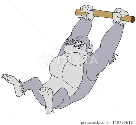 Hand-drawn animal illustration ☆ Gorilla Hand-drawn animal illustration ☆ Gorilla 140795618