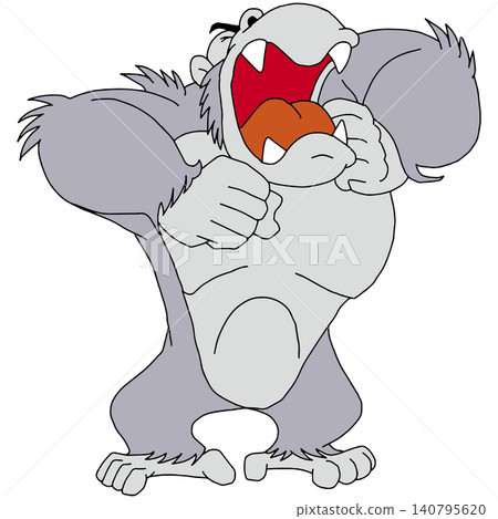 Hand-drawn animal illustration ☆ Gorilla Hand-drawn animal illustration ☆ Gorilla 140795620