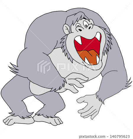 Hand-drawn animal illustration ☆ Gorilla Hand-drawn animal illustration ☆ Gorilla 140795623