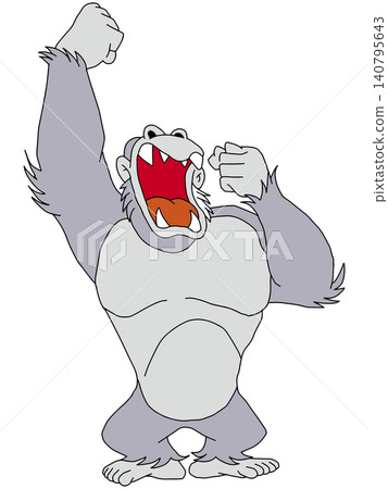 Hand-drawn animal illustration ☆ Gorilla Hand-drawn animal illustration ☆ Gorilla 140795643