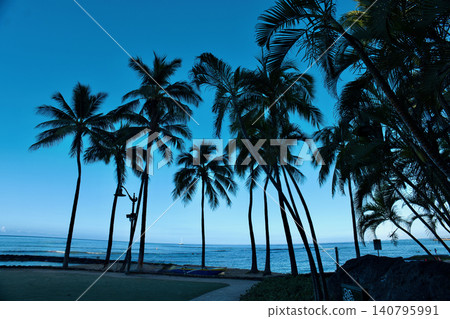 Hawaii, Waikiki Beach view Hawaii, Waikiki Beach view 140795991