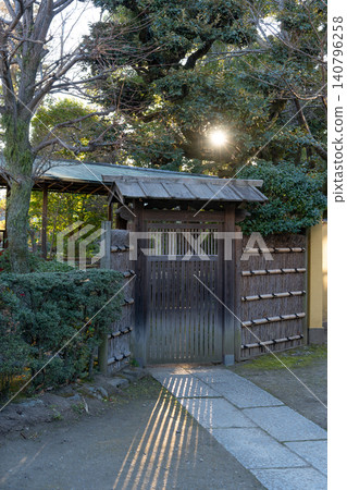 Shibamata Taishakuten Temple, Japanese Garden Gate <Katsushika Ward, Tokyo / January> Shibamata Taishakuten Temple, Japanese Garden Gate <Katsushika Ward, Tokyo / January> 140796258
