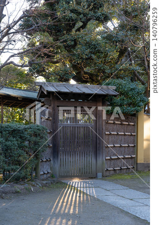 Shibamata Taishakuten Temple, Japanese Garden Gate <Katsushika Ward, Tokyo / January> Shibamata Taishakuten Temple, Japanese Garden Gate <Katsushika Ward, Tokyo / January> 140796259