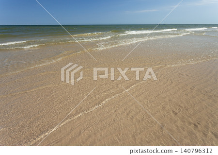 View from the Baltic Sea beach on a sunny day View from the Baltic Sea beach on a sunny day 140796312