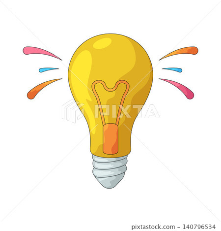 Illustration of Lightbulb Illustration of Lightbulb 140796534