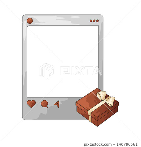 Illustration of Romantic Valentine's Day Social Media Frame Illustration of Romantic Valentine's Day Social Media Frame 140796561