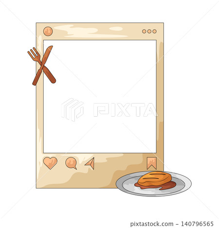 Illustration of Holiday Dinner Social Media Frame Illustration of Holiday Dinner Social Media Frame 140796565