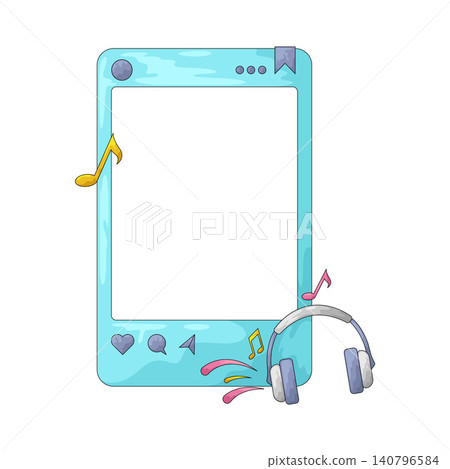 Illustration of "Currently Listening To" Social Media Frame Illustration of "Currently Listening To" Social Media Frame 140796584