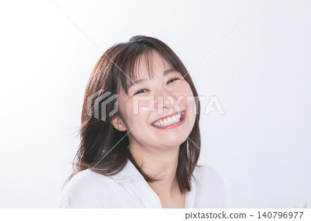 A young woman with a smile A young woman with a smile 140796977