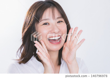 A young woman with a smile A young woman with a smile 140796978