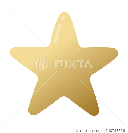 Puffy sticker-style gold gradient star icons Puffy sticker-style gold gradient star icons 140797228