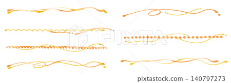 Relaxed Analog Line Autumn Color Set Two-Tone 140797273
