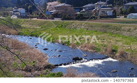 A peaceful spring scene in Japan 140797368