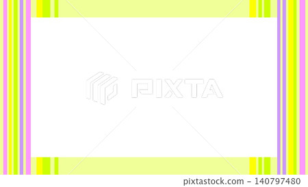 Frame, striped pattern, white space, yellow 140797480