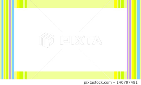 Frame, striped pattern, white space, yellow Frame, striped pattern, white space, yellow 140797481