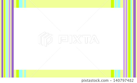 Frame, striped pattern, white space, yellow Frame, striped pattern, white space, yellow 140797482