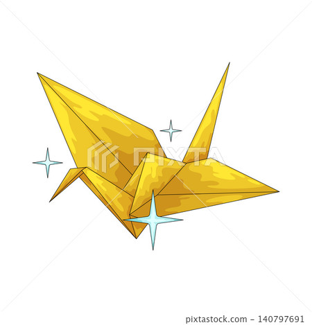 Illustration of Origami Crane 140797691