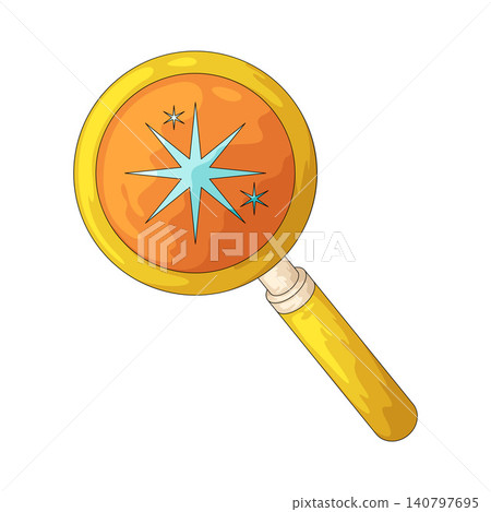 Illustration of Magnifying Glass Illustration of Magnifying Glass 140797695