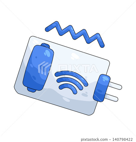 Illustration of vibration sensor Illustration of vibration sensor 140798422