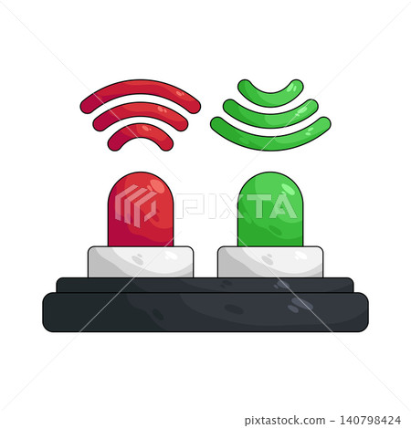 Illustration of infrared sensor Illustration of infrared sensor 140798424