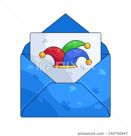 Illustration of envelope April Fools 140798447