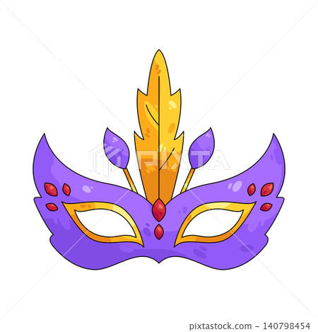 Illustration of masquerade mask Illustration of masquerade mask 140798454