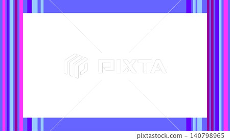 Frame, stripe pattern, white space, blue-purple Frame, stripe pattern, white space, blue-purple 140798965