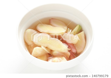 Pickled fresh ginger with sweet and vinegar Pickled fresh ginger with sweet and vinegar 140799179