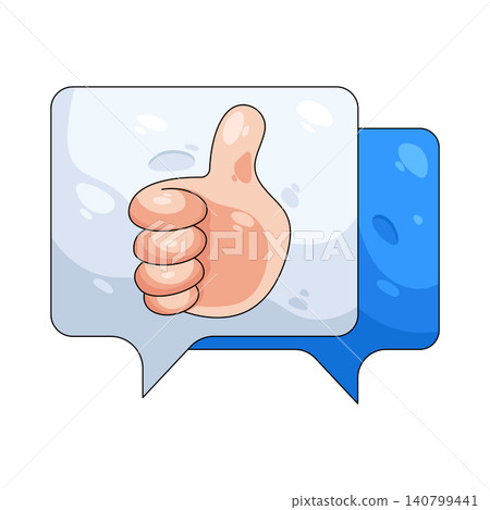 Illustration of thumbs up Illustration of thumbs up 140799441