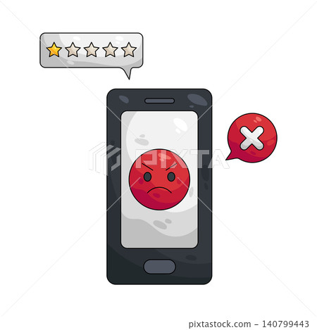 Illustration of Bad feedback Illustration of Bad feedback 140799443