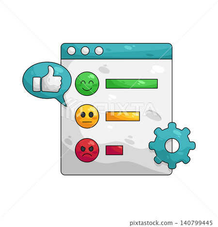 Illustration of customer feedback survey Illustration of customer feedback survey 140799445