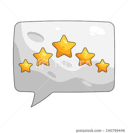 Illustration of five star rating Illustration of five star rating 140799446