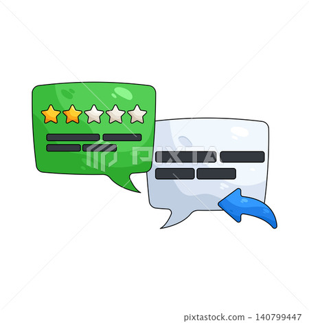 Illustration of Bad feedback 140799447