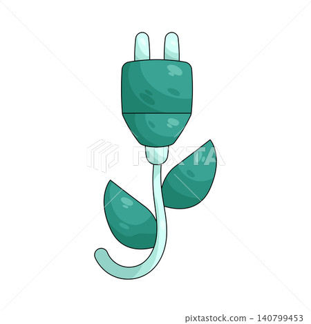 Illustration of eco plug Illustration of eco plug 140799453