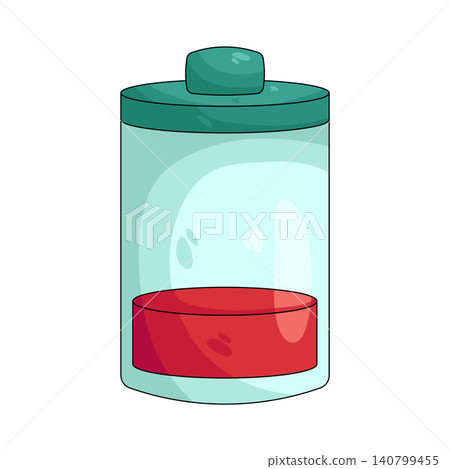 Illustration of low battery Illustration of low battery 140799455