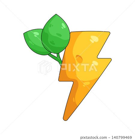 Illustration of green energy Illustration of green energy 140799469