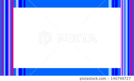 Frame, stripe pattern, white space, blue Frame, stripe pattern, white space, blue 140799727