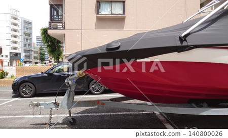 Boats loaded onto trailers Boats loaded onto trailers 140800026