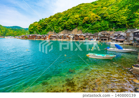 Boathouses of Ine, Kyoto in Summer, Japan Boathouses of Ine, Kyoto in Summer, Japan 140800139