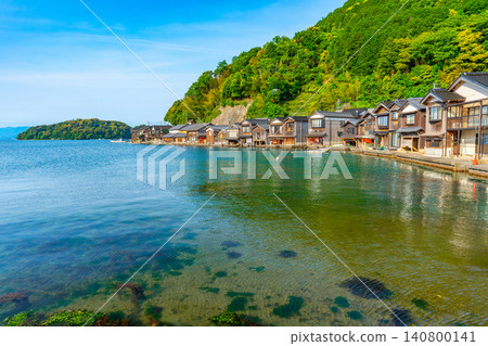 日本京都伊根的船屋，夏日風光 140800141