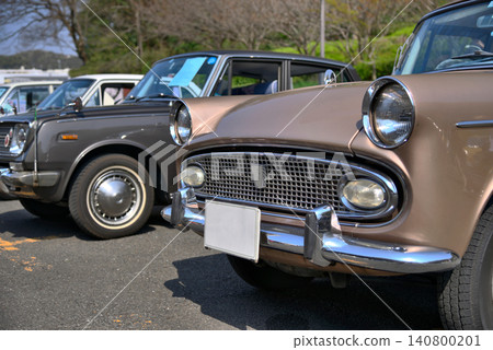[Kanagawa] Yokosuka Kurihama A scene of a classic car day held in Hana no Kuni 140800201