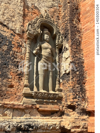 Preah Ko Temple, part of the Roluos archaeological group, photographed in January 2026. Preah Ko Temple, part of the Roluos archaeological group, photographed in January 2026. 140800304