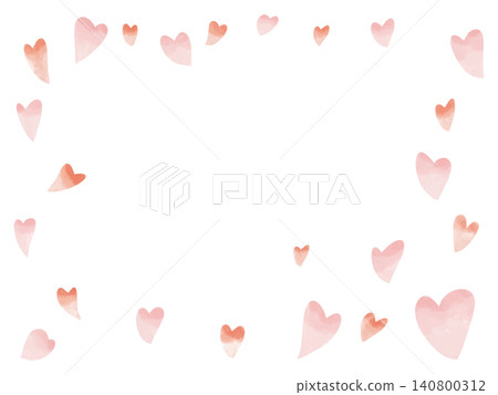 A frame background adorned with hand-drawn hearts. A frame background adorned with hand-drawn hearts. 140800312
