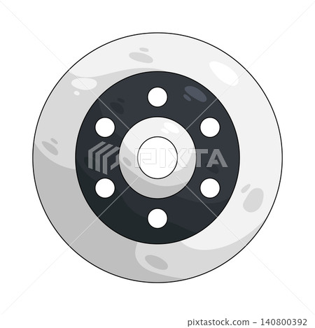 Illustration of brake disc Illustration of brake disc 140800392