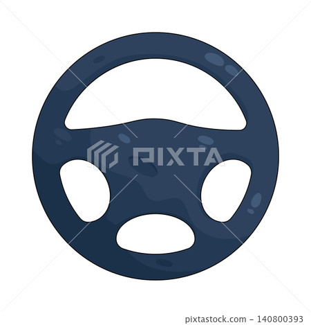 Illustration of steering wheel Illustration of steering wheel 140800393