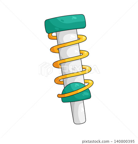 Illustration of shock absorber Illustration of shock absorber 140800395